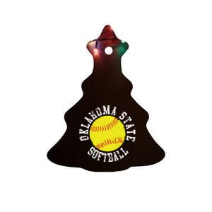 Oklahoma Softball Funny Ceramic Tree Ornament