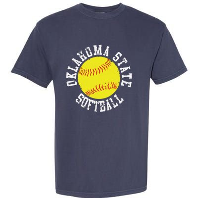 Oklahoma Softball Funny Garment-Dyed Heavyweight T-Shirt