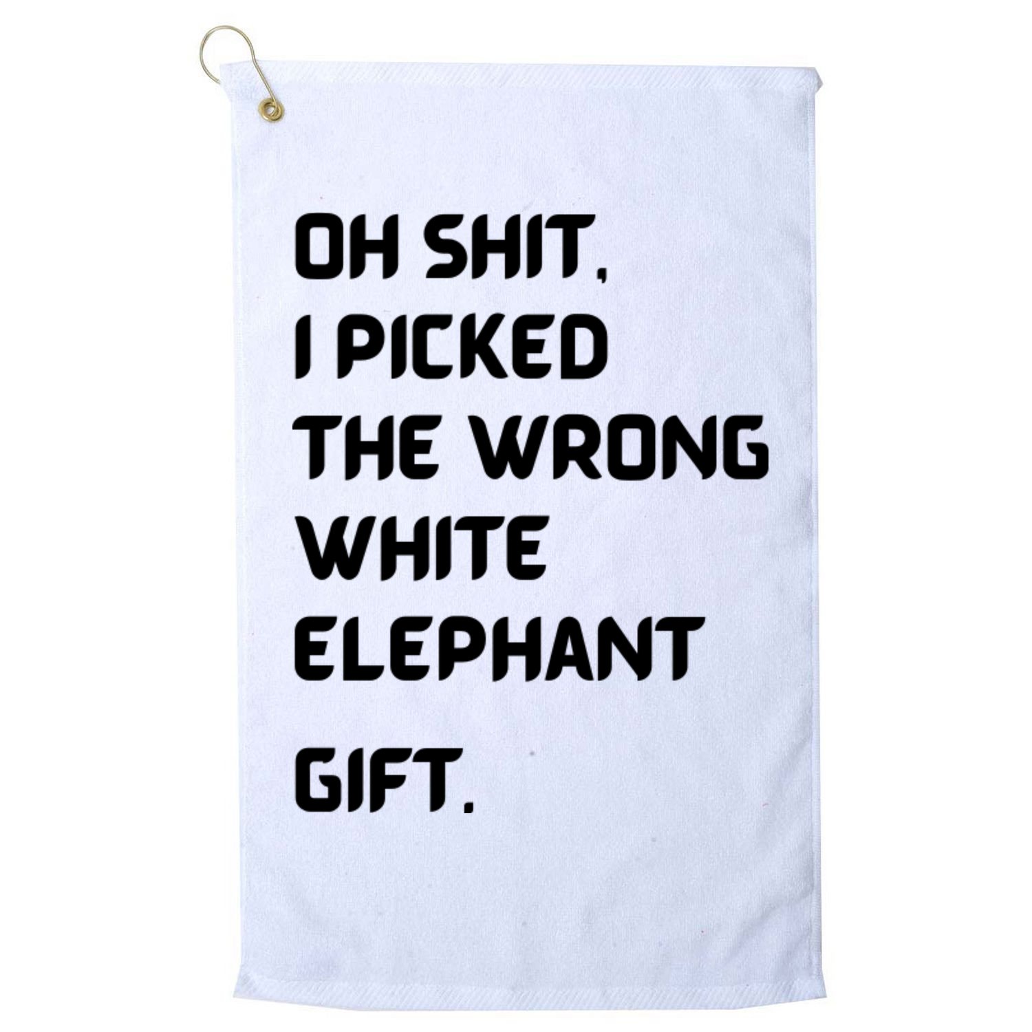 Oh Shit Funny White Elephant Gifts For Adults Under 15 20 Golf Towel