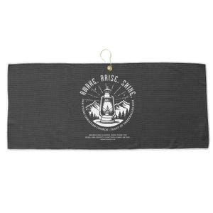 Oak Stone Feast Of Tabernacles Awake Arise Shine Lantern Large Microfiber Waffle Golf Towel