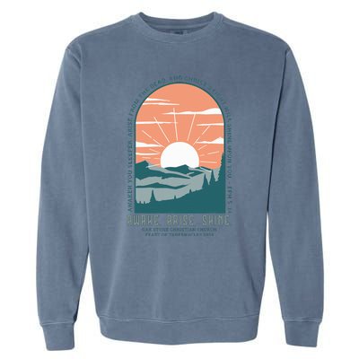 Oak Stone Feast Of Tabernacles Awake Arise Shine Window Garment-Dyed Sweatshirt