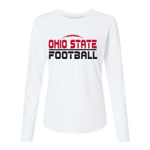 O.H.I.O. S.T.A.T.E Football Scrambled Womens Cotton Relaxed Long Sleeve T-Shirt