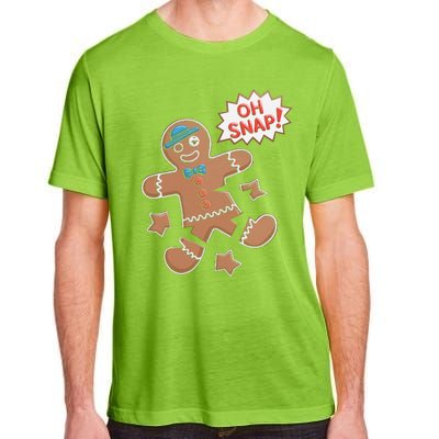 Oh Snap Funny Gingerbread Cookie Holiday Design For Bakers Adult ChromaSoft Performance T-Shirt