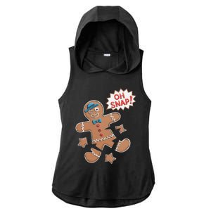 Oh Snap Funny Gingerbread Cookie Holiday Design For Bakers Ladies PosiCharge Tri-Blend Wicking Draft Hoodie Tank