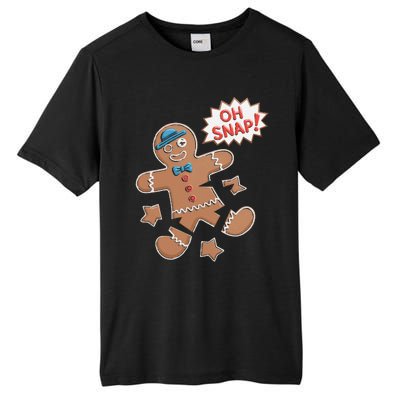 Oh Snap Funny Gingerbread Cookie Holiday Design For Bakers Tall Fusion ChromaSoft Performance T-Shirt