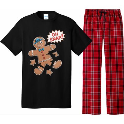 Oh Snap Funny Gingerbread Cookie Holiday Design For Bakers Pajama Set