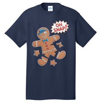 Oh Snap Funny Gingerbread Cookie Holiday Design For Bakers Tall T-Shirt