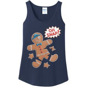 Oh Snap Funny Gingerbread Cookie Holiday Design For Bakers Ladies Essential Tank