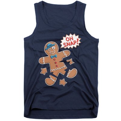 Oh Snap Funny Gingerbread Cookie Holiday Design For Bakers Tank Top