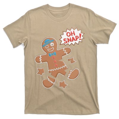 Oh Snap Funny Gingerbread Cookie Holiday Design For Bakers T-Shirt