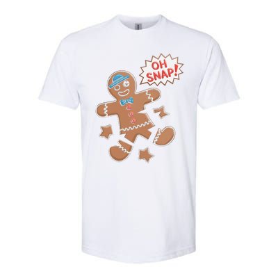 Oh Snap Funny Gingerbread Cookie Holiday Design For Bakers Softstyle CVC T-Shirt