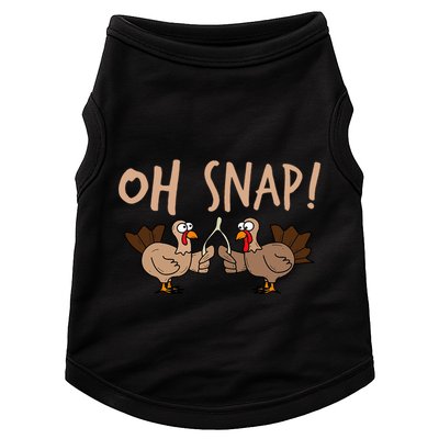 Oh Snap Funny Turkey Wishbone Thanksgiving Dinner Doggie Tank