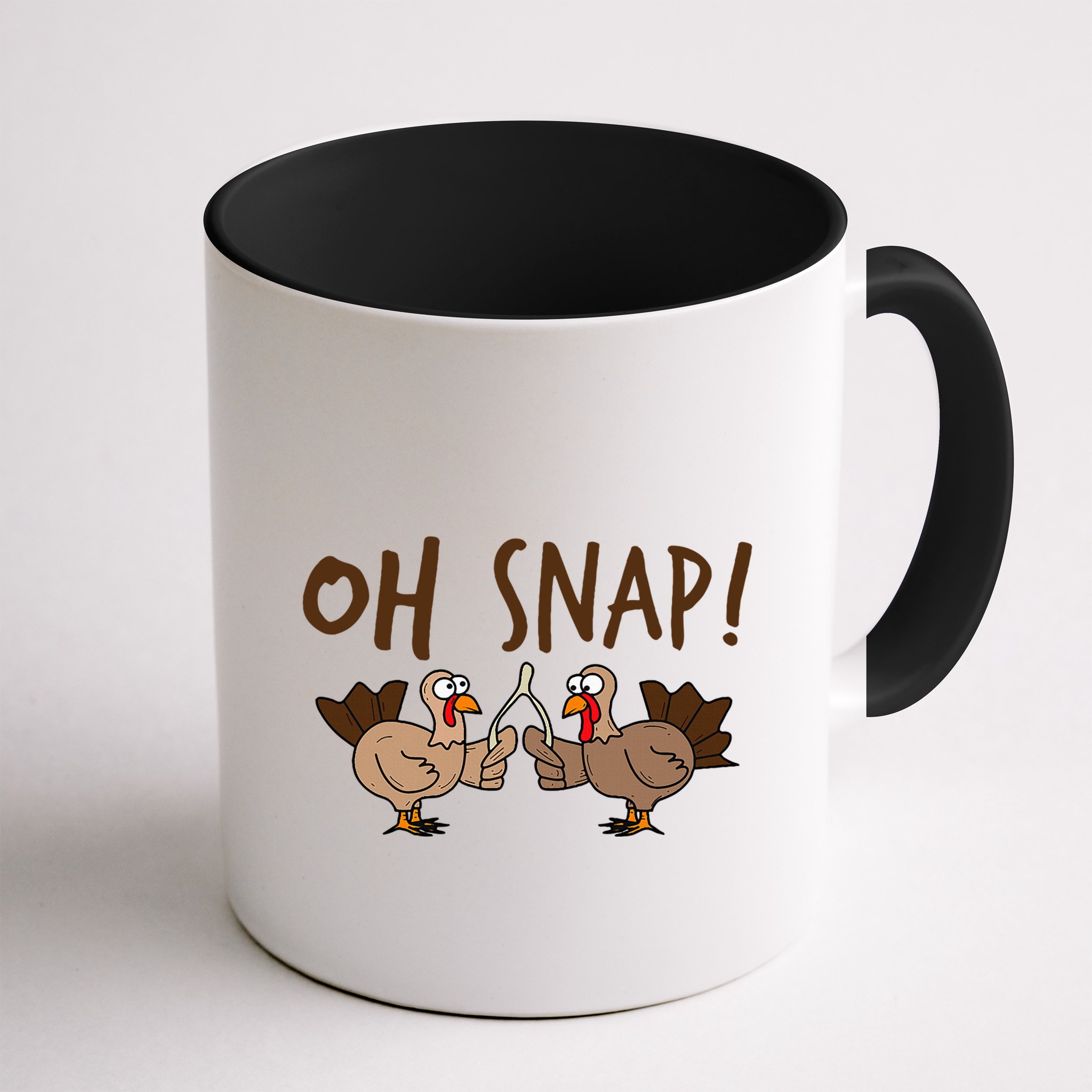 Oh Snap Funny Turkey Wishbone Thanksgiving Dinner Mug