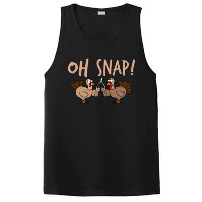 Oh Snap Funny Turkey Wishbone Thanksgiving Dinner PosiCharge Competitor Tank