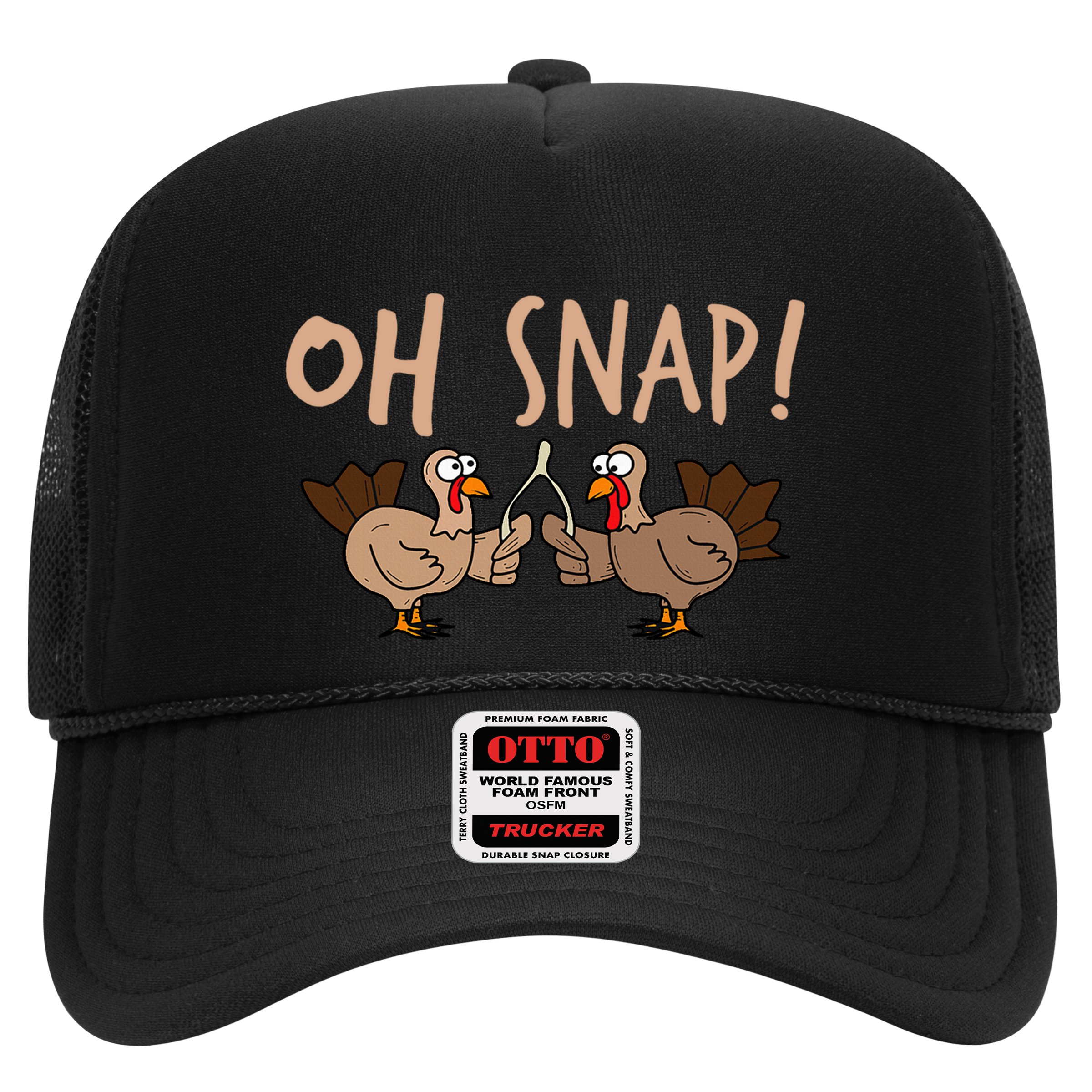 Oh Snap Funny Turkey Wishbone Thanksgiving Dinner Hat