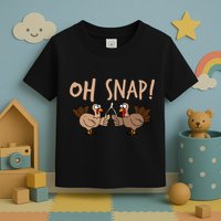 Oh Snap Funny Turkey Wishbone Thanksgiving Dinner Toddler T-Shirt