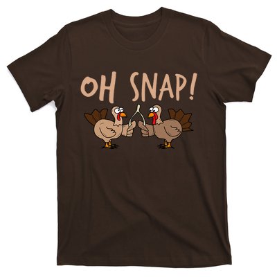 Oh Snap Funny Turkey Wishbone Thanksgiving Dinner T-Shirt