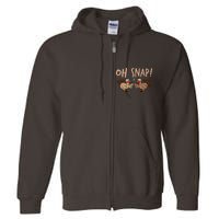 Oh Snap Funny Turkey Wishbone Thanksgiving Dinner Full Zip Hoodie