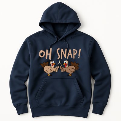 Oh Snap Funny Turkey Wishbone Thanksgiving Dinner Hoodie