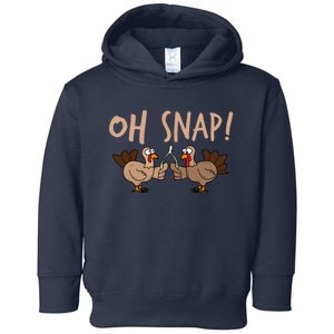 Oh Snap Funny Turkey Wishbone Thanksgiving Dinner Toddler Hoodie