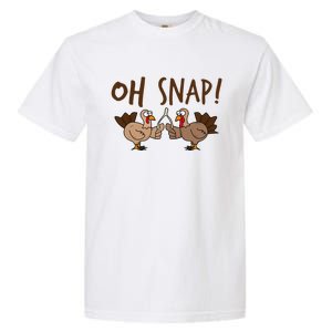 Oh Snap Funny Turkey Wishbone Thanksgiving Dinner Garment-Dyed Heavyweight T-Shirt