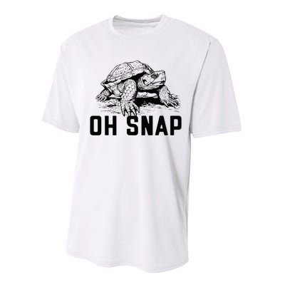 Oh Snap! Funny Snapping Turtle Ironic Animal Performance Sprint T-Shirt