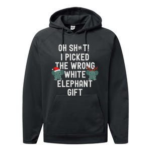 Oh Shit Funny White Elephant Gifts For Adults Under 15 20 Performance Fleece Hoodie