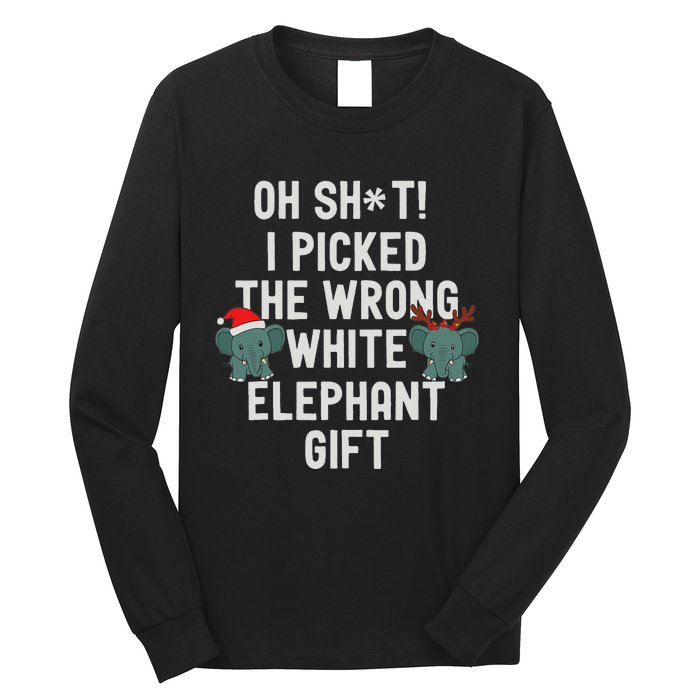 Oh Shit Funny White Elephant Gifts For Adults Under 15 20 Long Sleeve Shirt