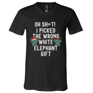 Oh Shit Funny White Elephant Gifts For Adults Under 15 20 V-Neck T-Shirt