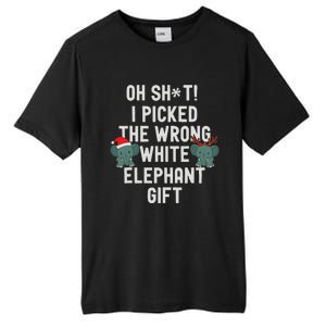 Oh Shit Funny White Elephant Gifts For Adults Under 15 20 Tall Fusion ChromaSoft Performance T-Shirt