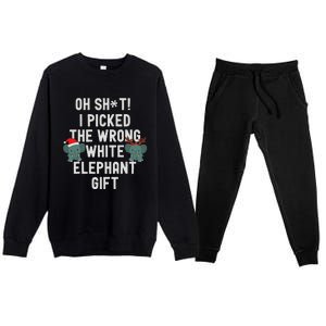 Oh Shit Funny White Elephant Gifts For Adults Under 15 20 Premium Crewneck Sweatsuit Set