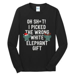 Oh Shit Funny White Elephant Gifts For Adults Under 15 20 Tall Long Sleeve T-Shirt