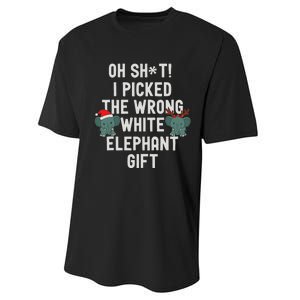 Oh Shit Funny White Elephant Gifts For Adults Under 15 20 Performance Sprint T-Shirt