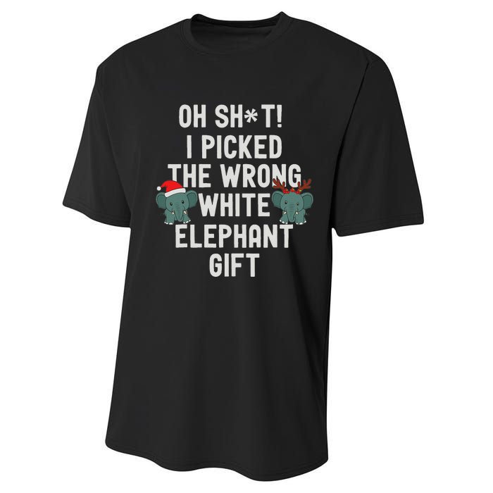 Oh Shit Funny White Elephant Gifts For Adults Under 15 20 Performance Sprint T-Shirt