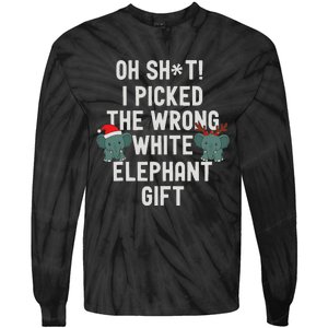 Oh Shit Funny White Elephant Gifts For Adults Under 15 20 Tie-Dye Long Sleeve Shirt