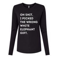 Oh Shit Funny White Elephant Gifts For Adults Under 15 20 Womens Cotton Relaxed Long Sleeve T-Shirt