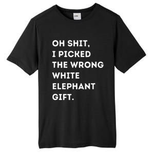 Oh Shit Funny White Elephant Gifts For Adults Under 15 20 Tall Fusion ChromaSoft Performance T-Shirt