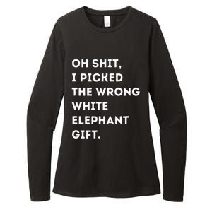 Oh Shit Funny White Elephant Gifts For Adults Under 15 20 Womens CVC Long Sleeve Shirt