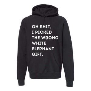 Oh Shit Funny White Elephant Gifts For Adults Under 15 20 Premium Hoodie