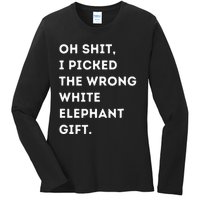 Oh Shit Funny White Elephant Gifts For Adults Under 15 20 Ladies Long Sleeve Shirt