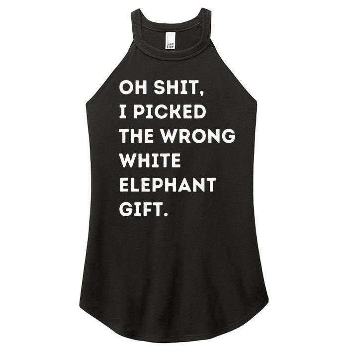 Oh Shit Funny White Elephant Gifts For Adults Under 15 20 Women's Perfect Tri Rocker Tank