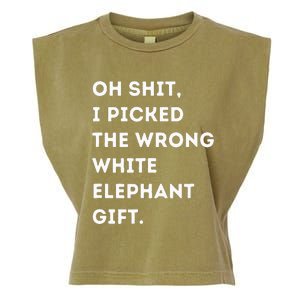 Oh Shit Funny White Elephant Gifts For Adults Under 15 20 Garment-Dyed Women's Muscle Tee