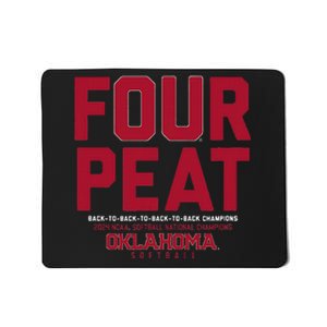 Oklahoma Softball Fourpeat Champs Mousepad