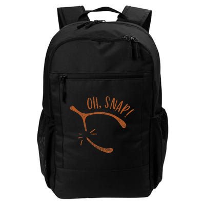 Oh Snap! Funny Turkey Day Print Wishbone Happy Thanksgiving Backpack