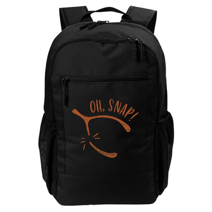 Oh Snap! Funny Turkey Day Print Wishbone Happy Thanksgiving Backpack
