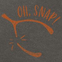 Oh Snap! Funny Turkey Day Print Wishbone Happy Thanksgiving Cotton Canvas Backpack