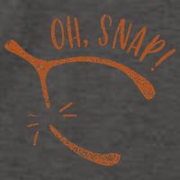 Oh Snap! Funny Turkey Day Print Wishbone Happy Thanksgiving Vector Backpack