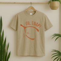 Oh Snap! Funny Turkey Day Print Wishbone Happy Thanksgiving T-Shirt