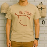 Oh Snap! Funny Turkey Day Print Wishbone Happy Thanksgiving T-Shirt