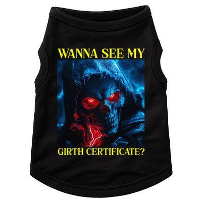 Oddly Specific Funny Girth Certificate Doggie Tank